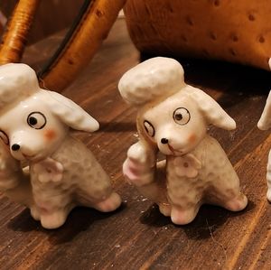 Vintage poodle figurines